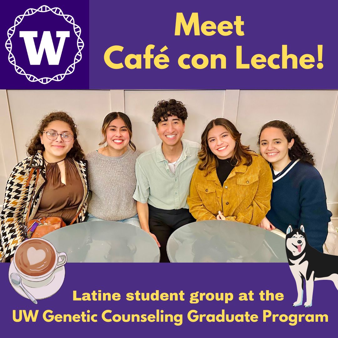 Meet Cafe con Leche! Photo of Allison Pacheco, Juliet Torres, Ernesto M Montes, Laura Leal Martinez, Alanis Quinones Vega
