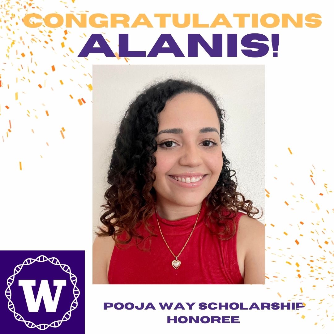 Congrats to Alanis Quinones Vega for the Pooja Way Scholarship