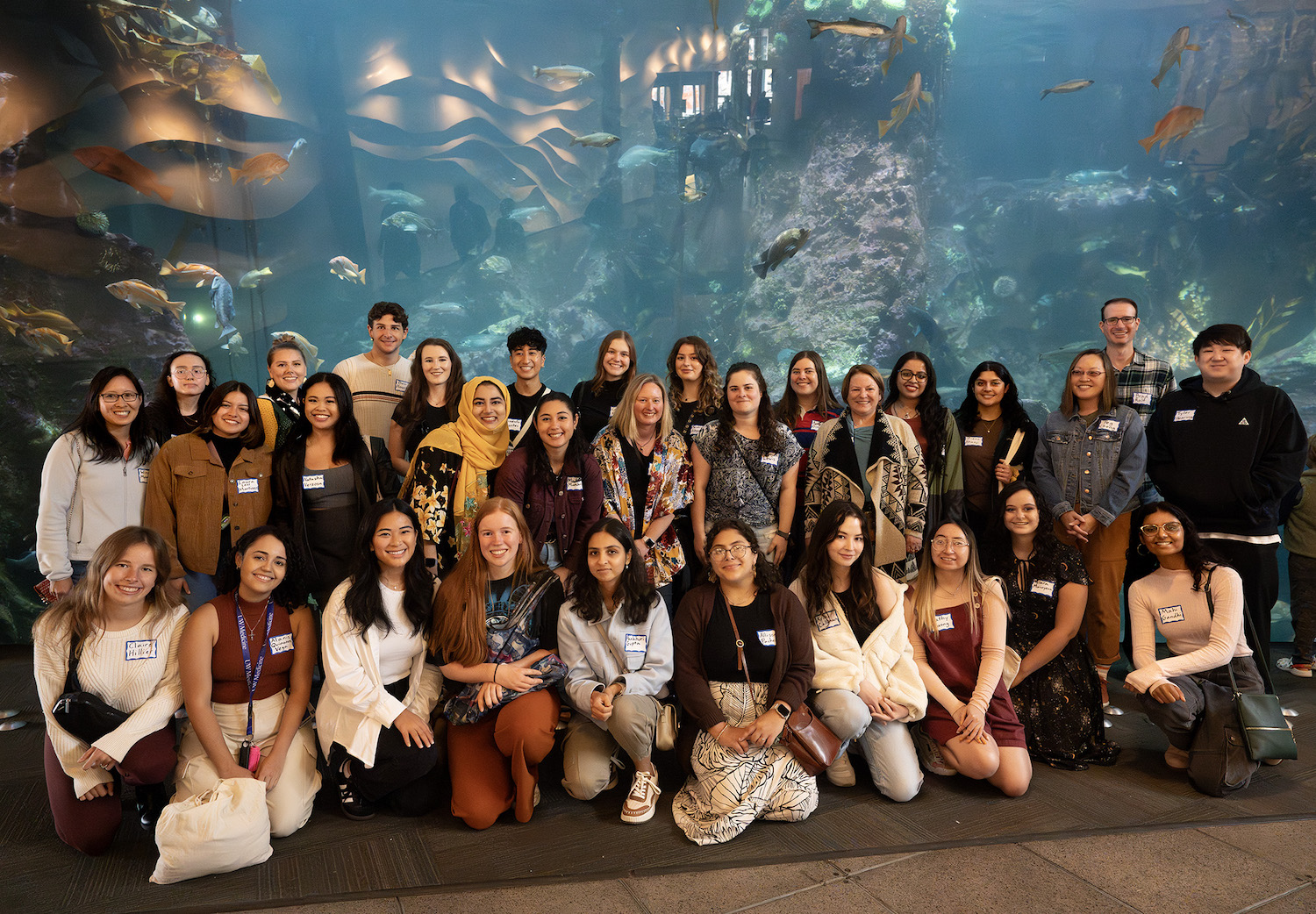 GCGP Students & Team at Seattle Aquarium, Sept 2023